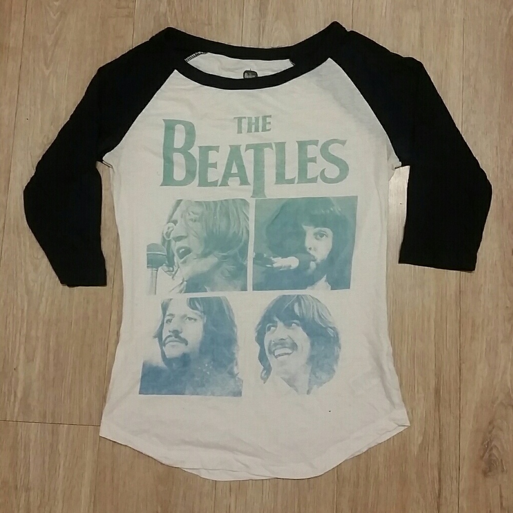 Vintage style Beatles baseball tee